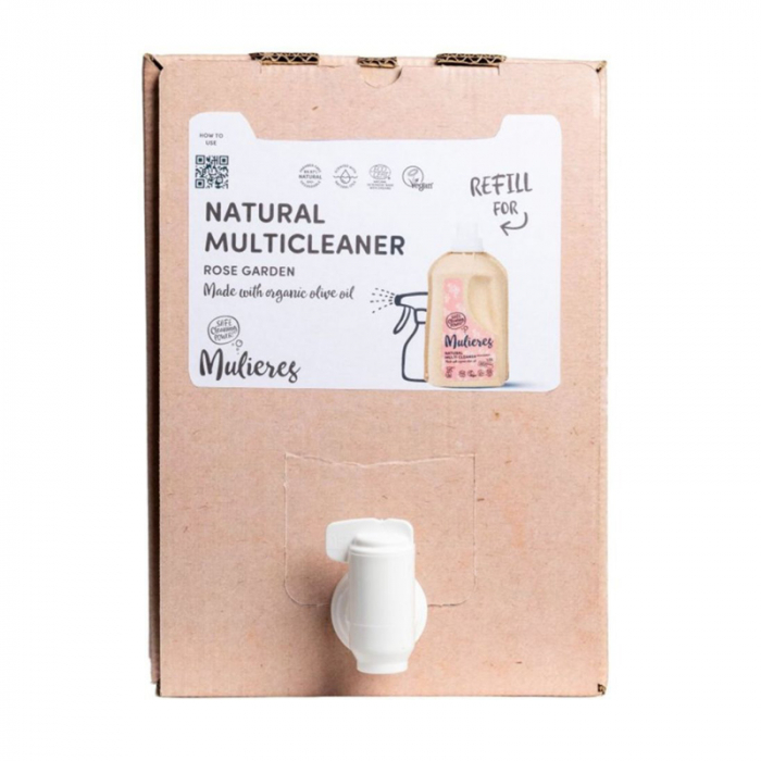 Detergent concentrat multi cleaner cu 99% ingrediente naturale Rose Garden (15L), Mulieres [1]