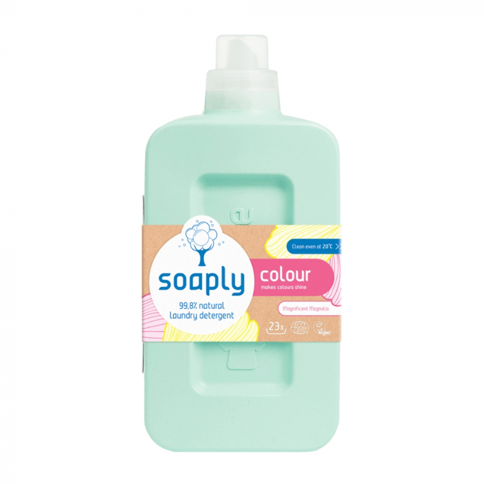 Detergent ecologic pentru rufe colorate cu 99.8% ingrediente naturale Magnificent Magnolia  (1L), Soaply [1]