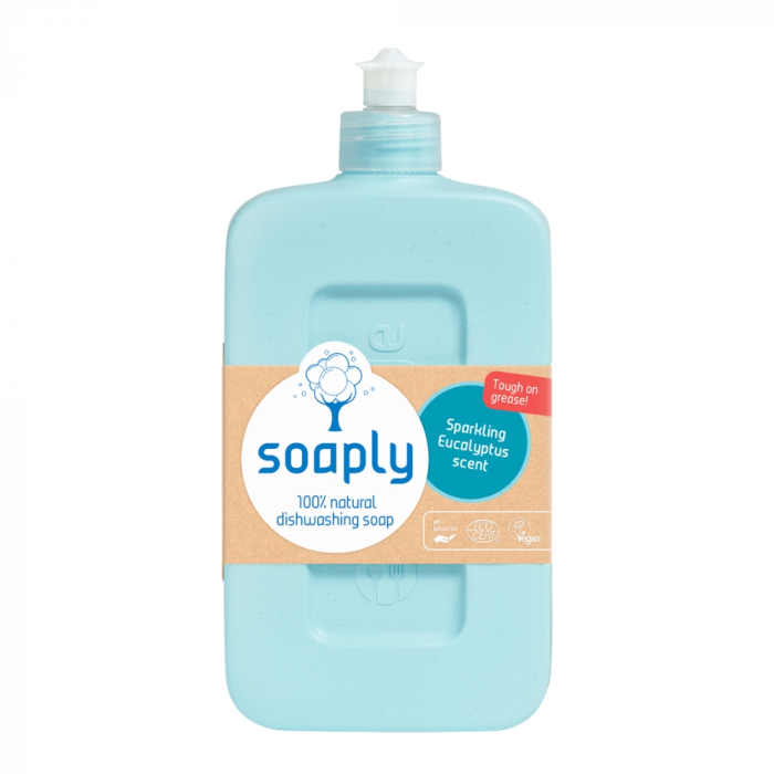 Detergent ecologic pentru vase cu 100% ingrediente naturale Sparkling Eucalyptus (500ml), Soaply [1]