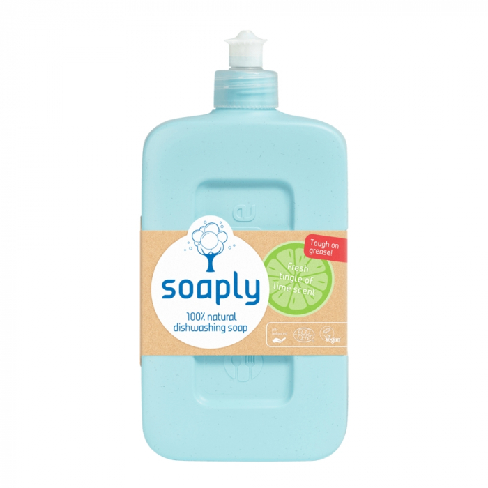 Detergent ecoloigc pentru vase cu 100% ingrediente naturale Fresh Lime (500ml), Soaply [1]