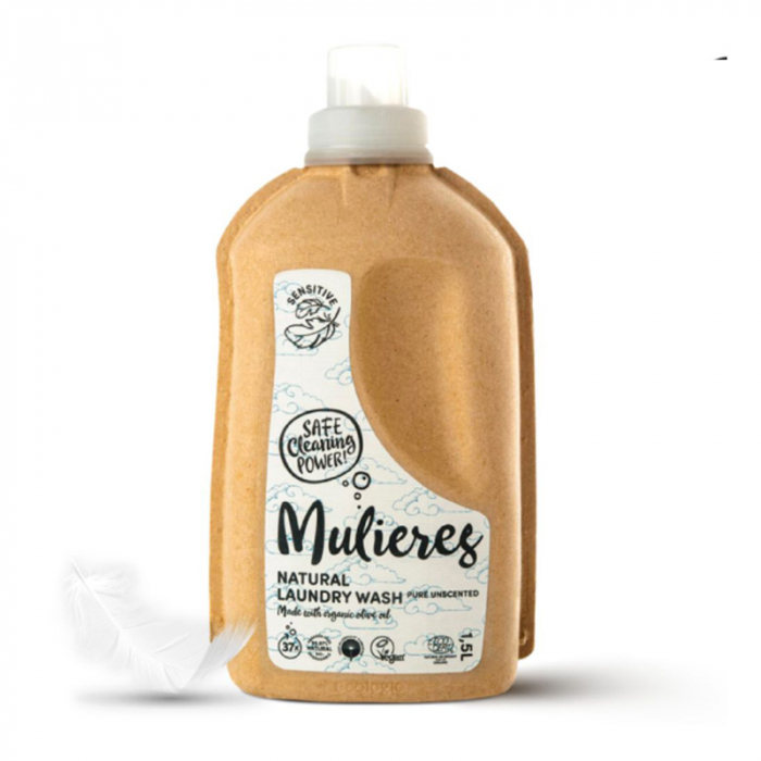 Detergent pentru rufe cu 99% ingrediente naturale fara parfum (1.5L), Mulieres [1]