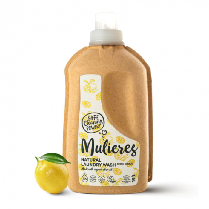 Detergent pentru rufe cu 99% ingrediente naturale Fresh Citrus (1.5L), Mulieres [1]