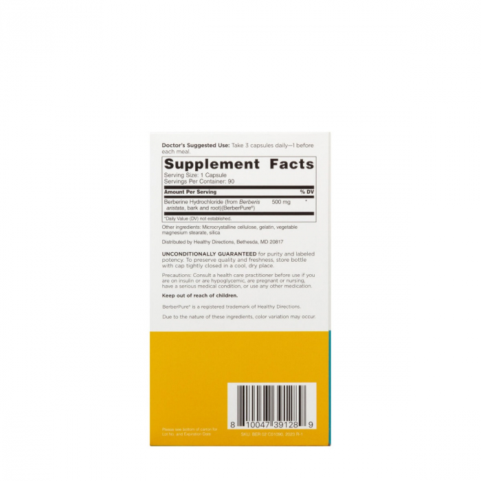 Doctors’ Prefered® Berberine Clinical Grade, Berberina 500 Mg, 90 Cps [5]