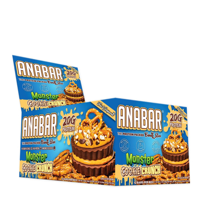 Final Boss Performance Anabar Monster Cookie Crunch, Baton Proteic Cu Aroma De Prajitura Crocanta, 68 G [3]