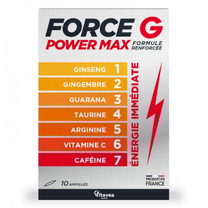 FORCE G POWER MAX ( tonic natural pentru energie imediată ) * 10 Fiole [2]