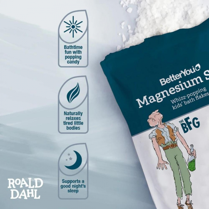 Fulgi de baie cu magneziu BFG (750 grame), BetterYou [2]
