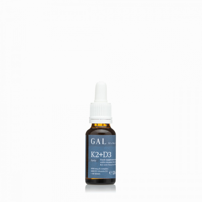 GAL Vitamina K2+D3 FORTE , 1000 mcg K-complex + 4000 IU D3, 60 doza [3]