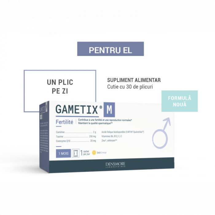 GAMÉTIX® M ( Supliment alimentar pentru fertilitate masculină ) * 30 Plicuri [3]