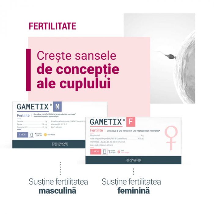 GAMÉTIX® M ( Supliment alimentar pentru fertilitate masculină ) * 30 Plicuri [2]