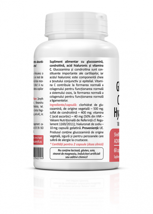 Glucozamina Chondroitin Hyaluronic Acid(mobilitatea si flexibilitatea articulatiilor) * 60 cps [2]
