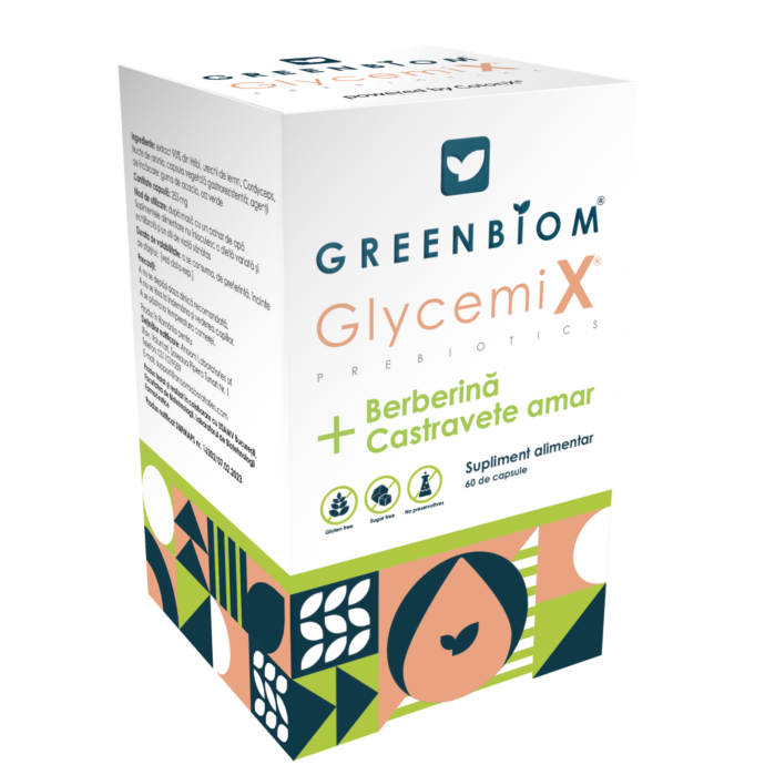 GlycemiX- Gestionează zahărul din sânge și susține sănătatea digestivă în
diabetul de tip II- 60 capsule [1]