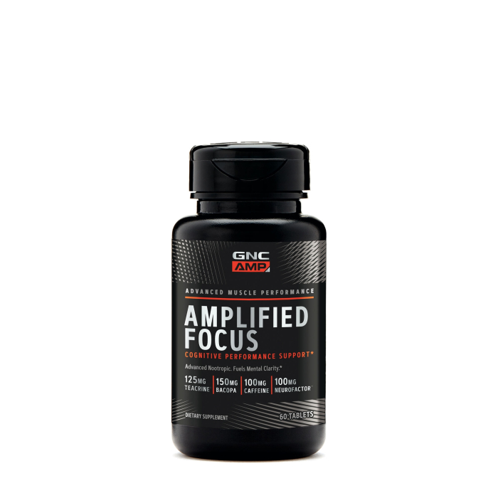 Gnc Amp Amplified Focus, Supliment Pentru Concentrare Si Claritate Mentala, 60 Tb [1]