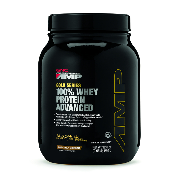 Gnc Amp Gold Series 100% Whey Protein Advanced, Proteina Din Zer, Cu Aroma De Ciocolata, 930 G [1]