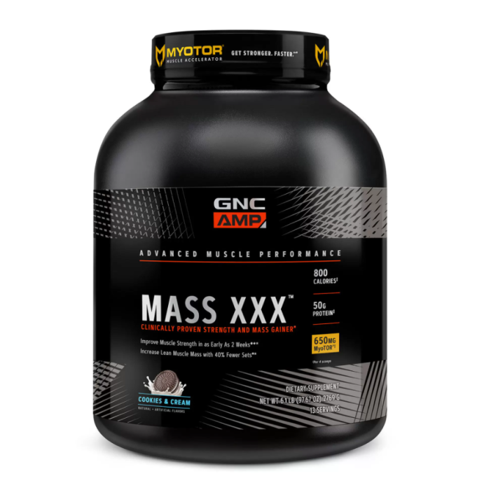 Gnc Amp Mass Xxx, Gainer Proteic, Cu Aroma De Biscuiti Si Frisca, 2769 G [1]