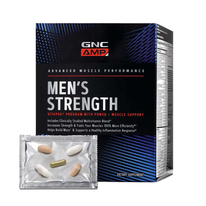 Gnc Amp Men's Strength, Formula Pentru Cresterea Masei Musculare,  30 Pachete [1]