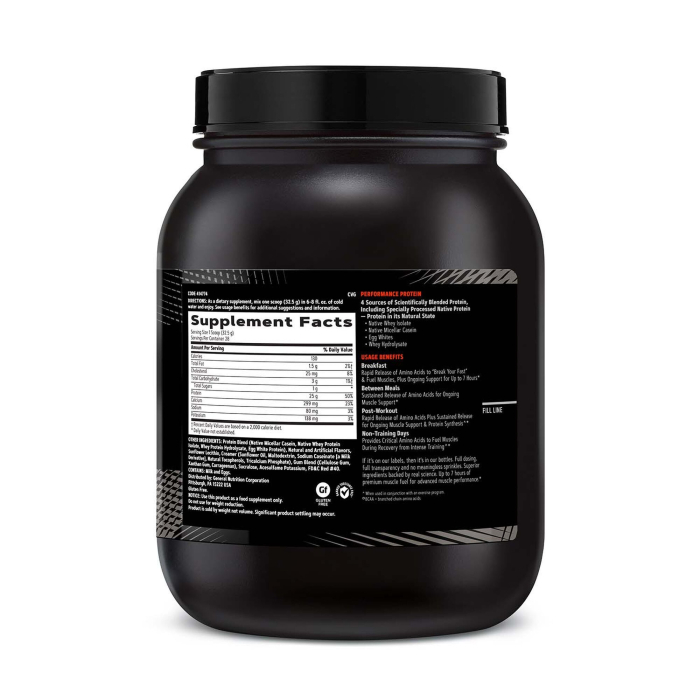 Gnc Amp Sustained Protein Blend Amestec Proteic Cu Aroma De Cereale Fructate, 910 G [2]