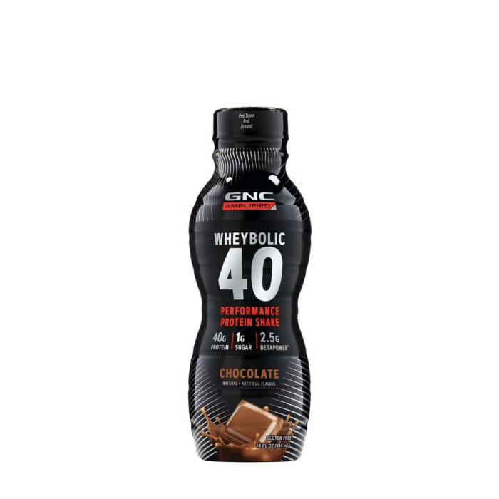 Gnc Amp Wheybolic 40, Shake Proteic Rtd Cu Aroma De Ciocolata, 414 Ml [1]