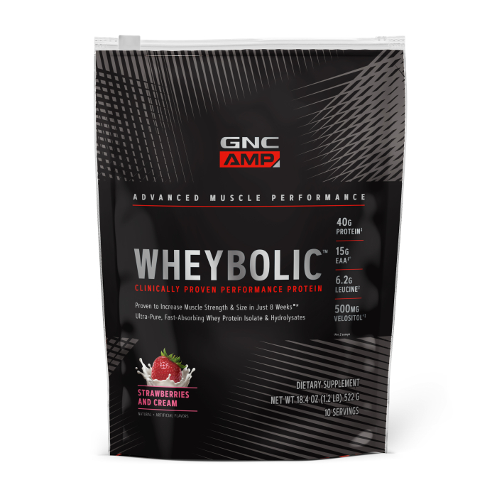 Gnc Amp Wheybolic, Proteina Din Zer, Cu Aroma De Capsuni, 522 G [1]