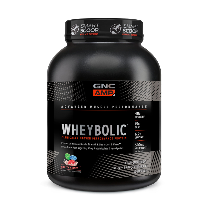 Gnc Amp Wheybolic Proteina Din Zer Cu Aroma De Cereale Cu Fructe, 1300 G [1]