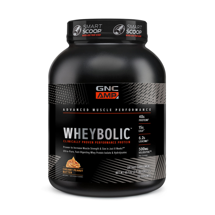 Gnc Amp Wheybolic, Proteina Din Zer, Cu Aroma De Unt De Arahide, 1307.5 G                [1]