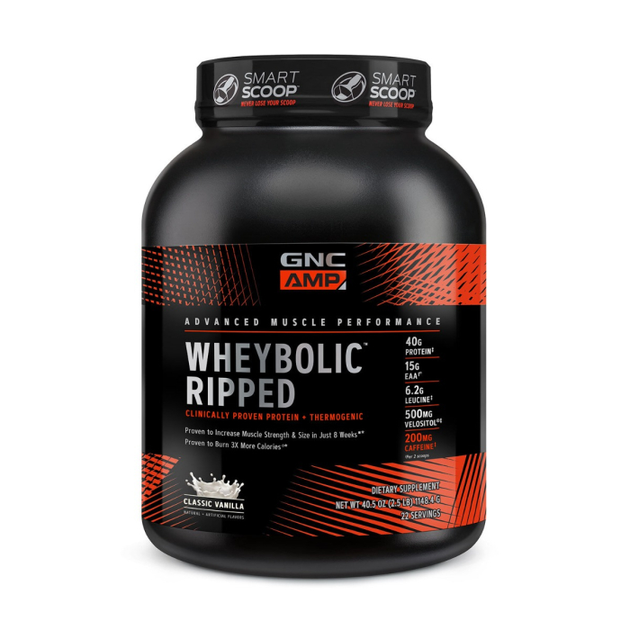 Gnc Amp Wheybolic Ripped, Proteina Din Zer, Cu Aroma De Vanilie,1148.4 G [1]