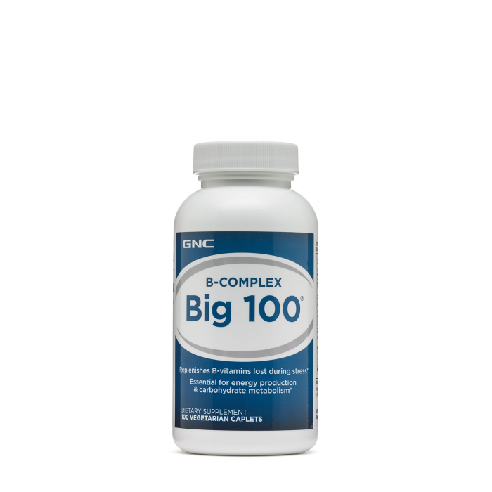 Gnc B-complex Big 100, Complex De Vitamina B, 100 Tb [1]