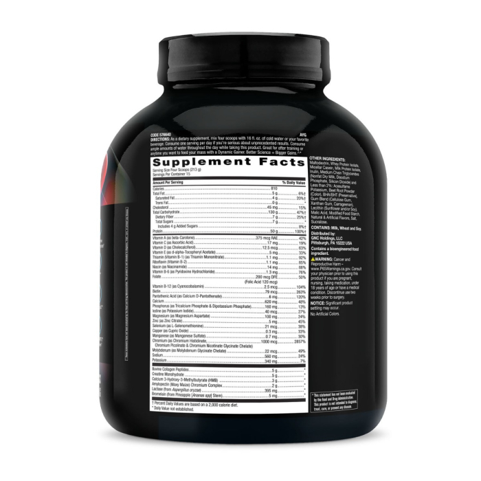 Gnc Beyond Raw Dynamic Gainer High-tech Mass Gainer, Gainer Proteic Cu Aroma De Shortcake De Capsuni, 3195 G [2]