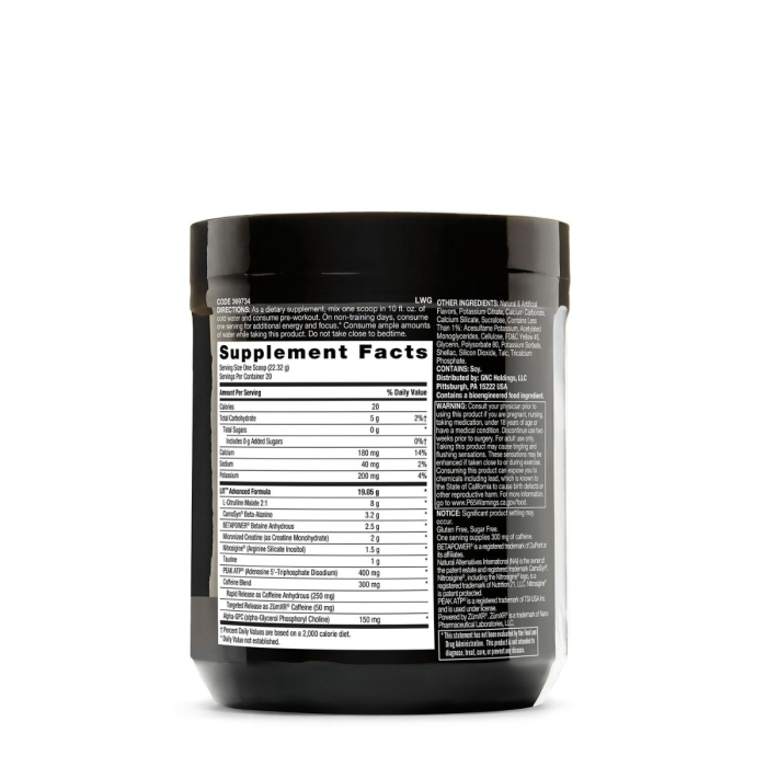 Gnc Beyond Raw Lit Af, Formula Pre-workout, Aroma De Lamaie, 446.4 G [2]