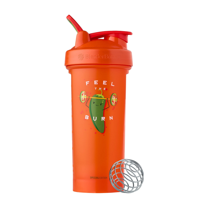 Gnc Blender Bottle Shaker Clasic, Editie Speciala Jalapeno Feel The Burn, 800 Ml [1]