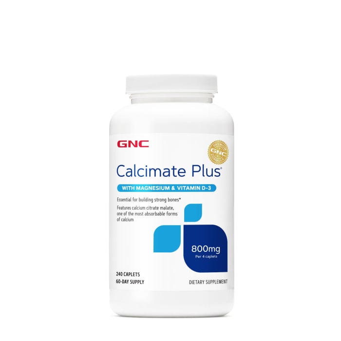 Gnc Calcimate Plus, Calciu 800 Mg Cu Magneziu Si Vitamina D-3, 240 Cps [1]