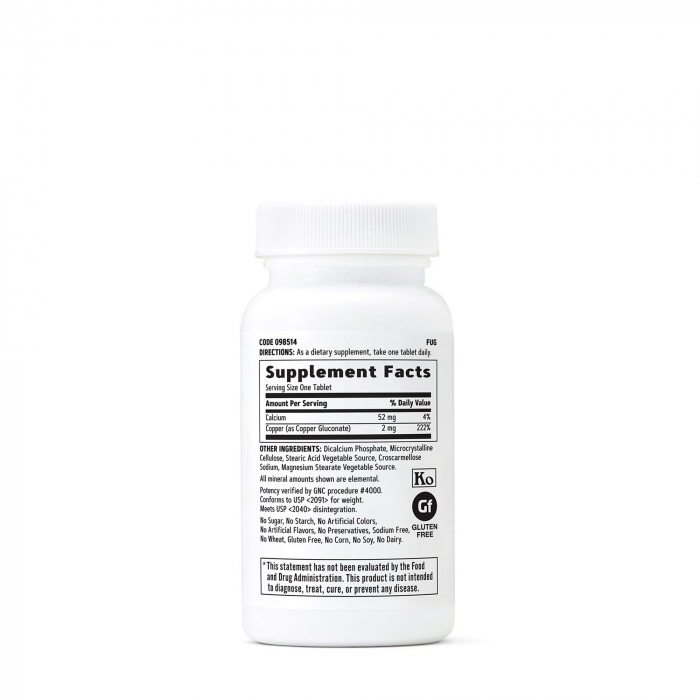 Gnc Copper 2 Mg, Cupru, 100 Tb [2]