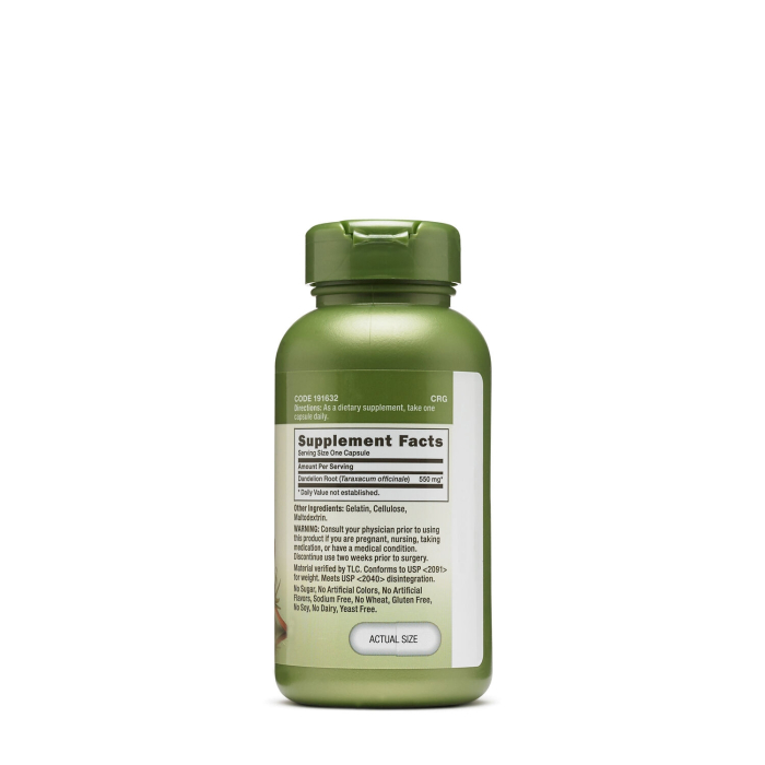 Gnc Herbal Plus Dandelion Root 550 Mg, Radacina De Papadie, 100 Cps [2]