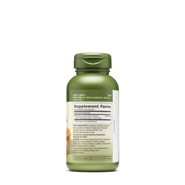 Gnc Herbal Plus Extract Standardizat Boswellia 450 Mg, 100 Cps [2]