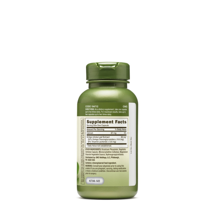 Gnc Herbal Plus Ginkgo Biloba 60 Mg, 100 Cps [2]