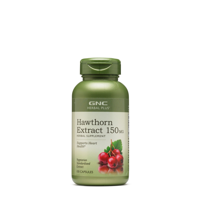Gnc Herbal Plus Hawthorn 150mg, Extract De Paducel, 100 Cps [1]