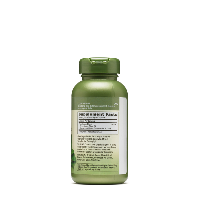 Gnc Herbal Plus Oil Of Oregano 60 Mg, Ulei De Oregano Extract Standardizat, 100 Cps [2]