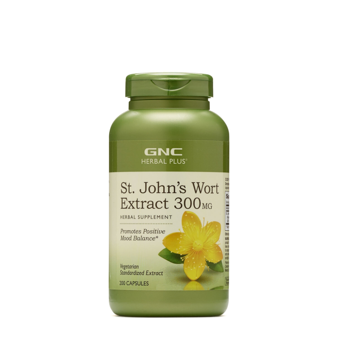 Gnc Herbal Plus St. Johnâ€™s Wort, Extract Standardizat De Sunatoare 300 Mg, 200 Cps [1]