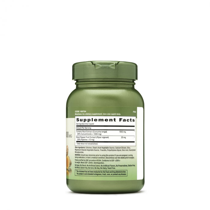Gnc Herbal Plus Turmeric Curcumin 1000 Mg, 60 Tb [2]