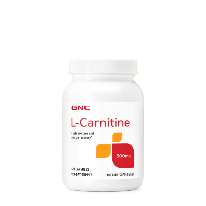 Gnc L-carnitine 500mg, L-carnitina, 120 Cps [1]