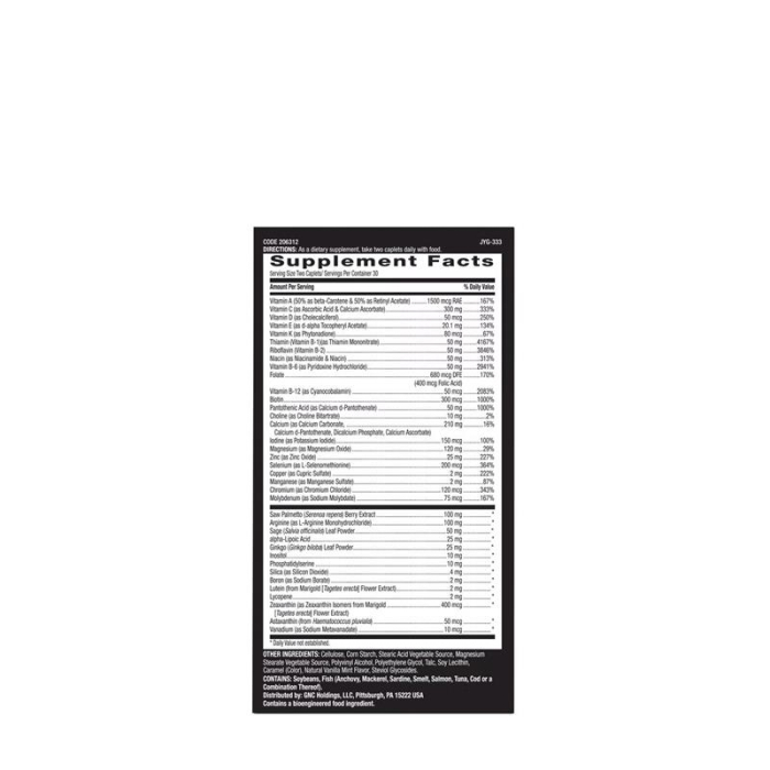 Gnc Mega Men 50 Plus, Complex De Multivitamine Pentru Barbati 50 Plus, 60 Tb [2]
