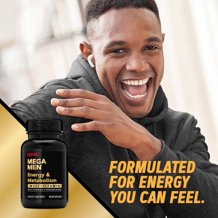Gnc Mega Men Energy & Metabolism, Complex De Multivitamine Pentru Barbati, Energie Si Metabolism, 180 Tb [4]