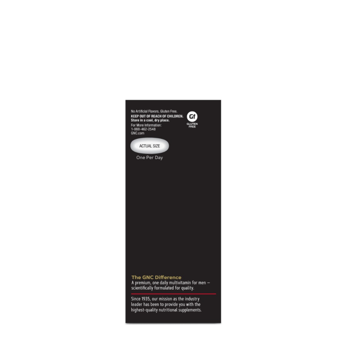 Gnc Mega Men Essentials One Daily Multi, Multivitamine Pentru Barbati, 60 Tb [5]