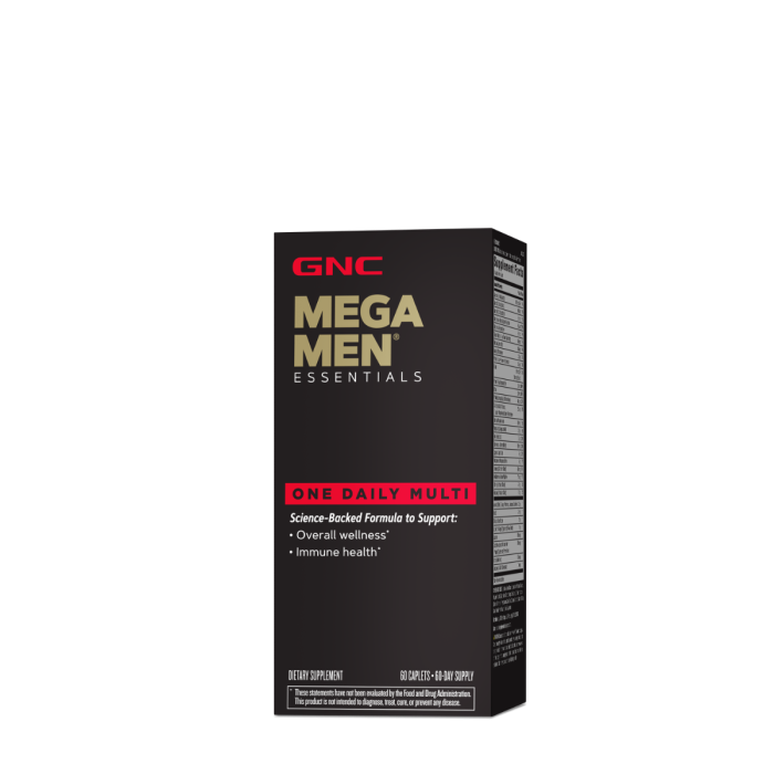 Gnc Mega Men Essentials One Daily Multi, Multivitamine Pentru Barbati, 60 Tb [2]