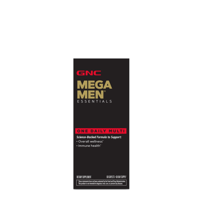 Gnc Mega Men Essentials One Daily Multi, Multivitamine Pentru Barbati, 60 Tb [3]