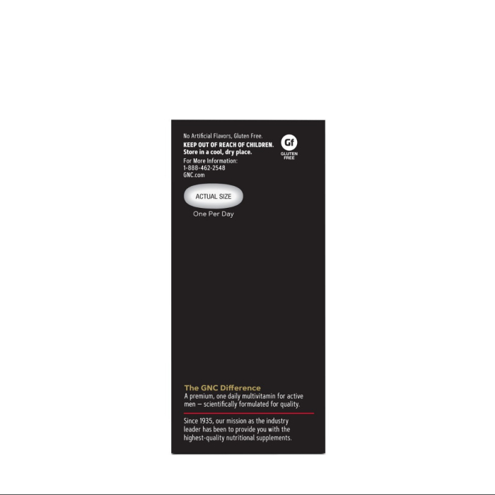 Gnc Mega Men One Daily Multi Energy, Complex De Multivitamine Pentru Barbati, 60 Tb [5]