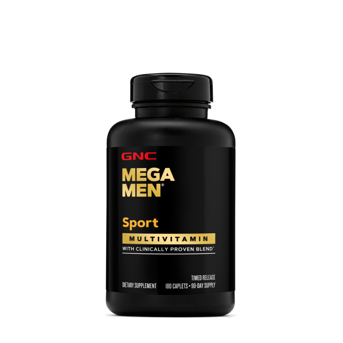 Gnc Mega Men Sport, Complex De Multivitamine Pentru Barbati, 180 Tb [1]
