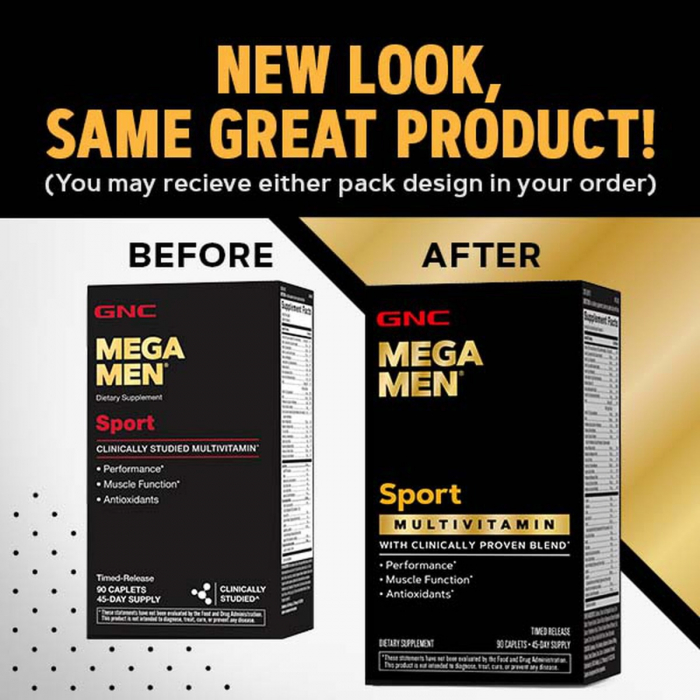 Gnc Mega Men Sport, Complex De Multivitamine Pentru Barbati, 90 Tb [3]