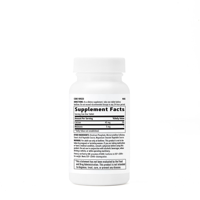 Gnc Melatonin 5 Mg, 60 Tb [2]