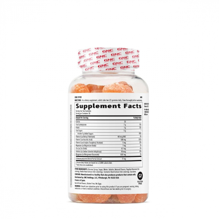 Gnc Multivitamin + Immune, Multivitamine Pentru Sustinerea Imunitatii Adultilor Si Copiilor, 60 Jeleuri [2]