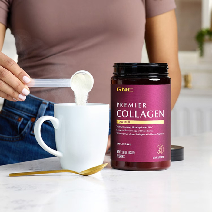 Gnc Premier Collagen Powder, Formula Premium De Peptide De Colagen Hidrolizat Fara Aroma, 282.8 G [10]
